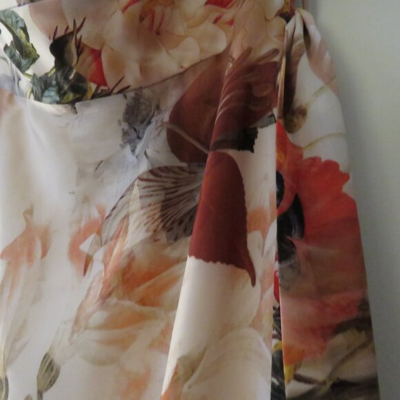 TED BAKER Aymay Opulent Bloom Floral Silk Maxi Dress Wedding - Ted Size 0 - Picture 9 of 16